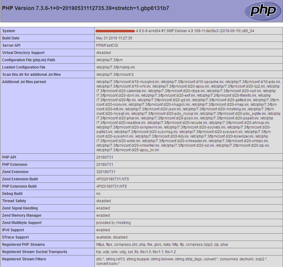 Phpinfo